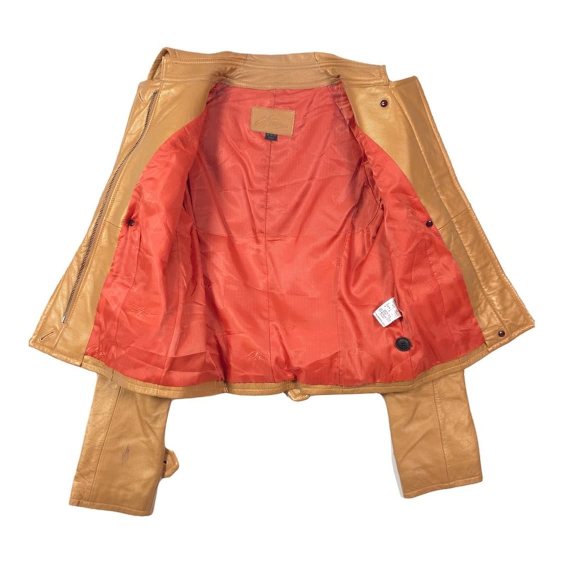 카루소 리얼 양가죽 100% 견장 숏 레더 자켓 55 상품이미지2