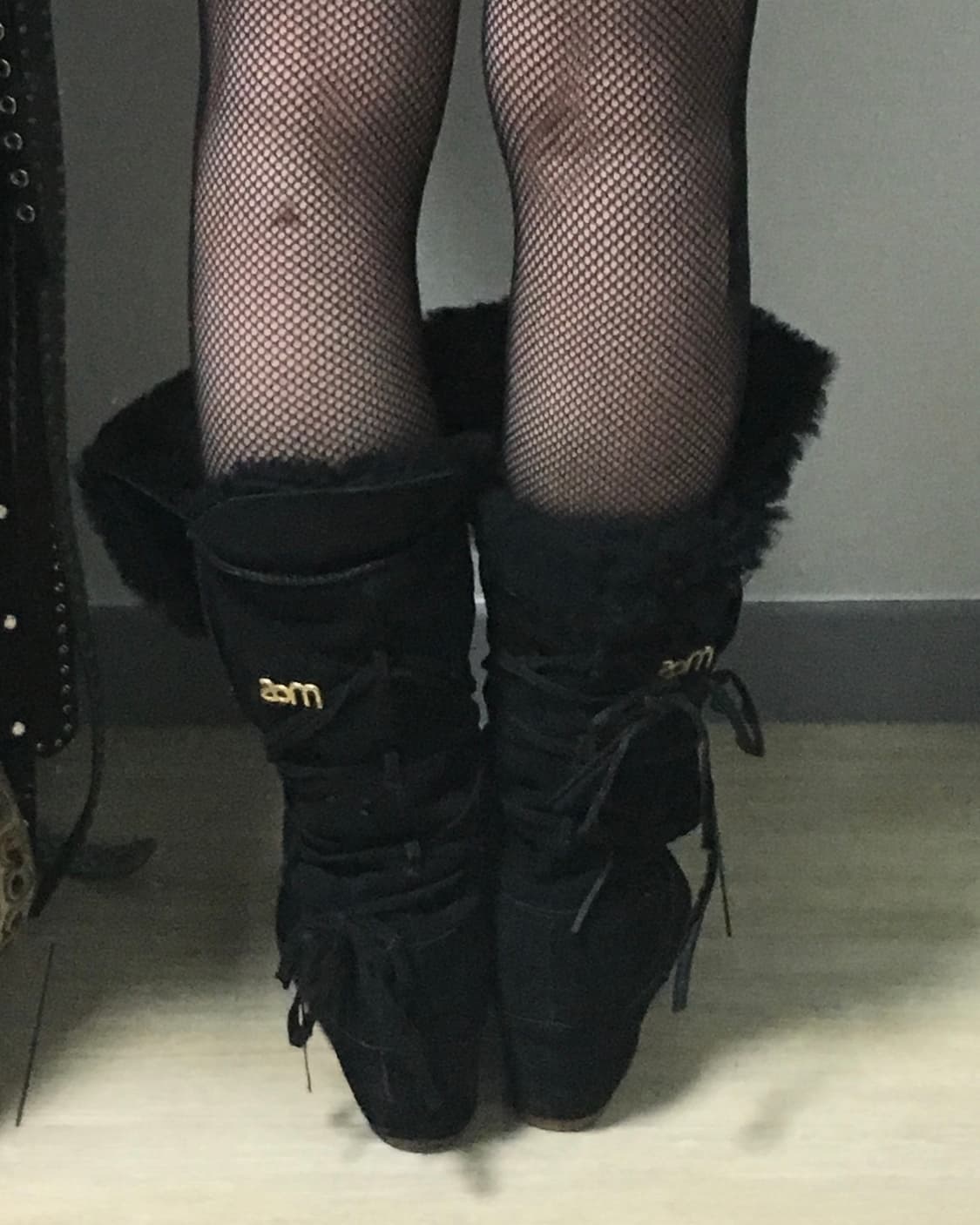 fur wedge heel boots 240-245 상품이미지8