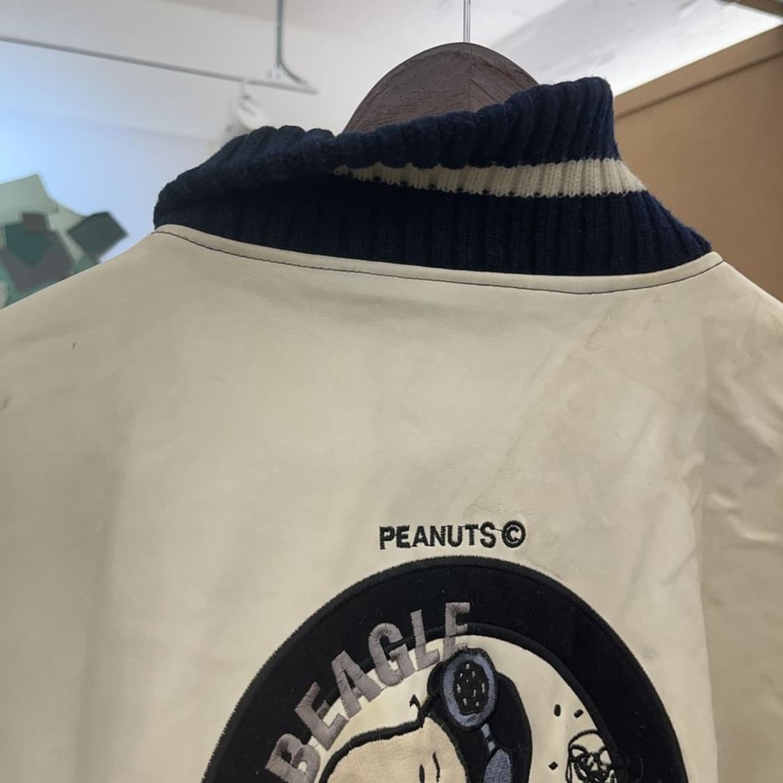 카스텔바작 피넛 키치 스누피 자수 레더 자켓 110 C08805 상품이미지7