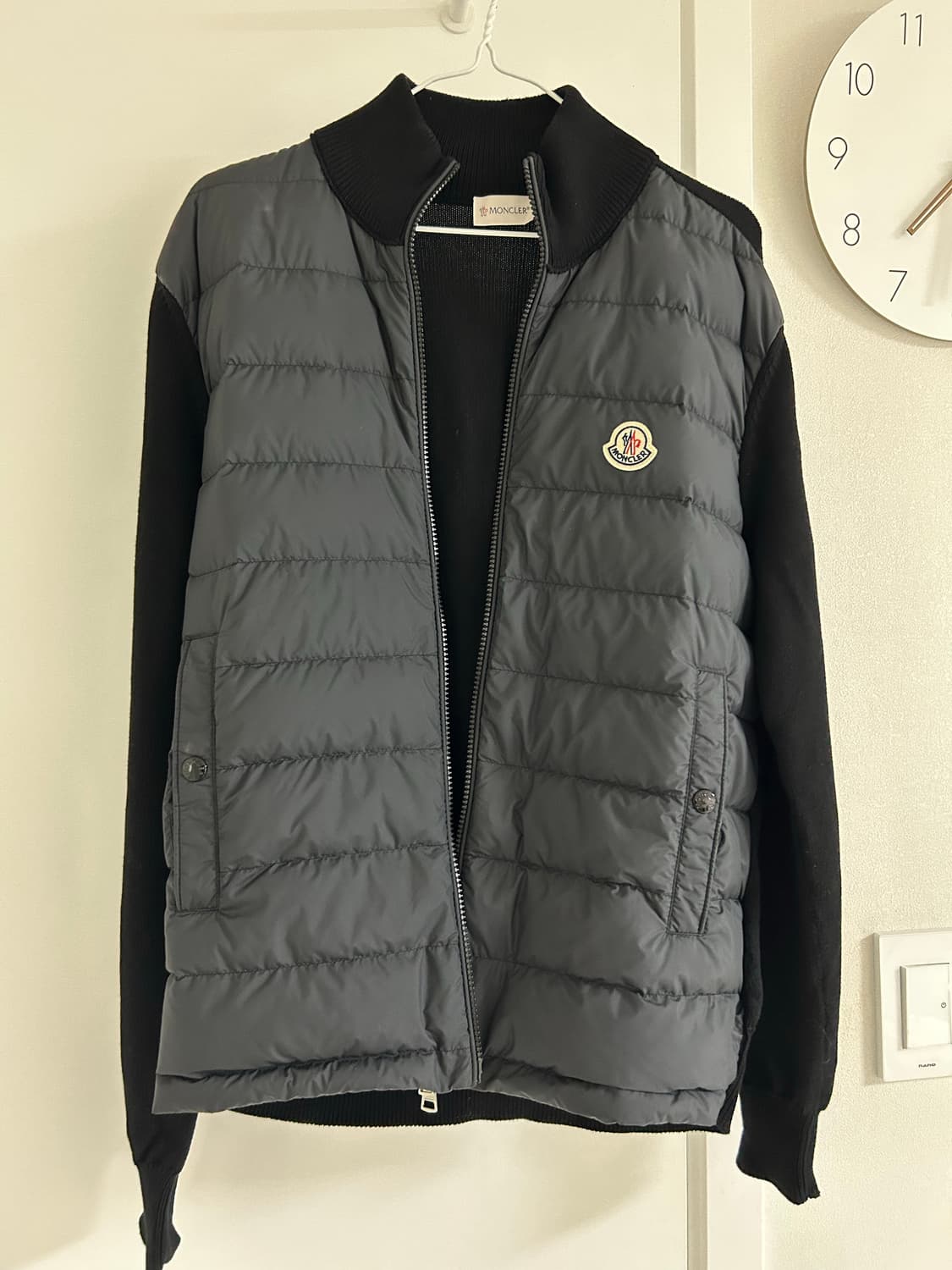 몽클레어 24SS 패딩 니트 가디건 블랙 95 사이즈 상품이미지4