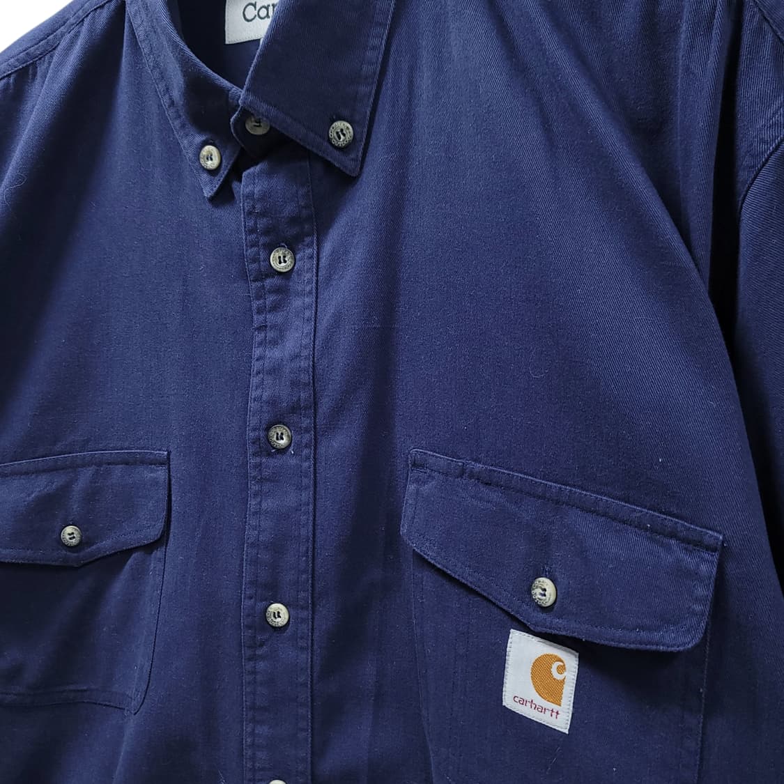 [2XL] 칼하트 네이비 투포켓 오버핏 긴팔셔츠 상품이미지5
