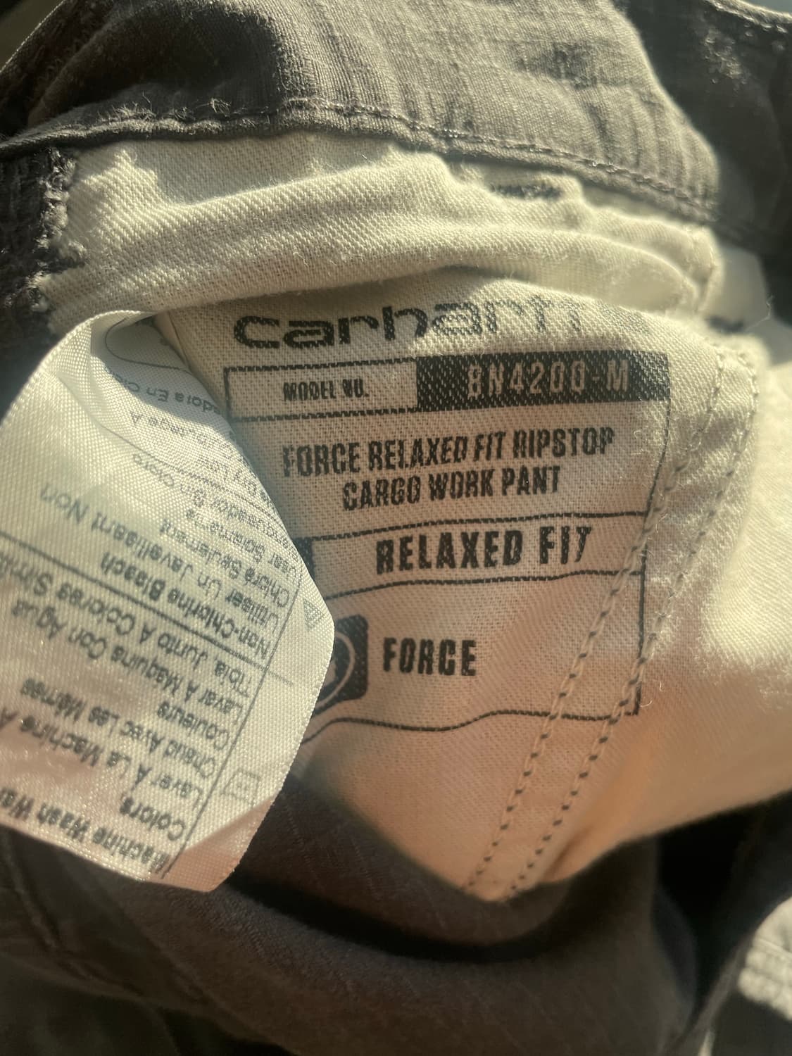 칼하트 립스탑 워크 카고팬츠 상품이미지9