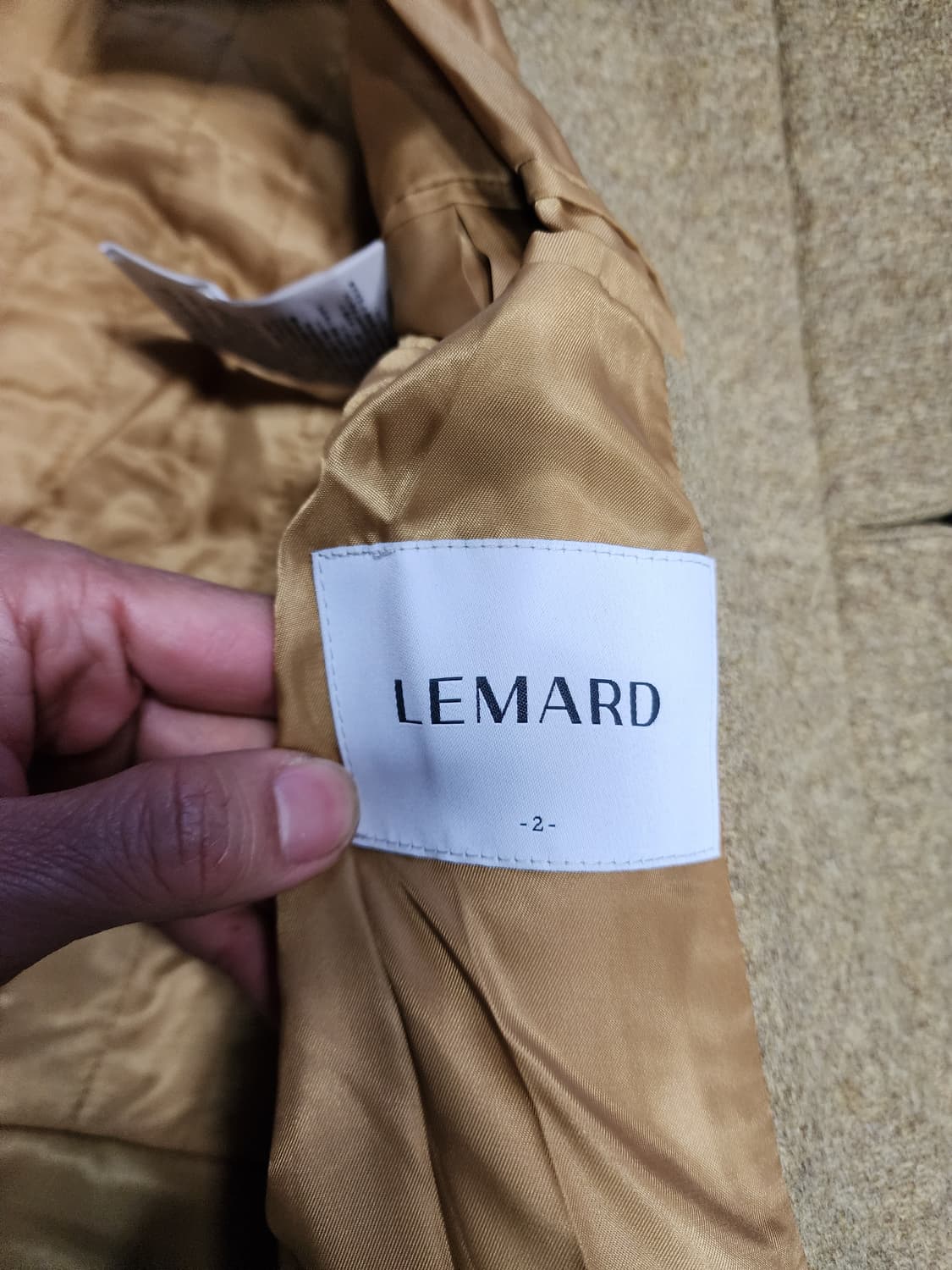 르마드 울 발마칸 코트 새상품 L사이즈  상품이미지5