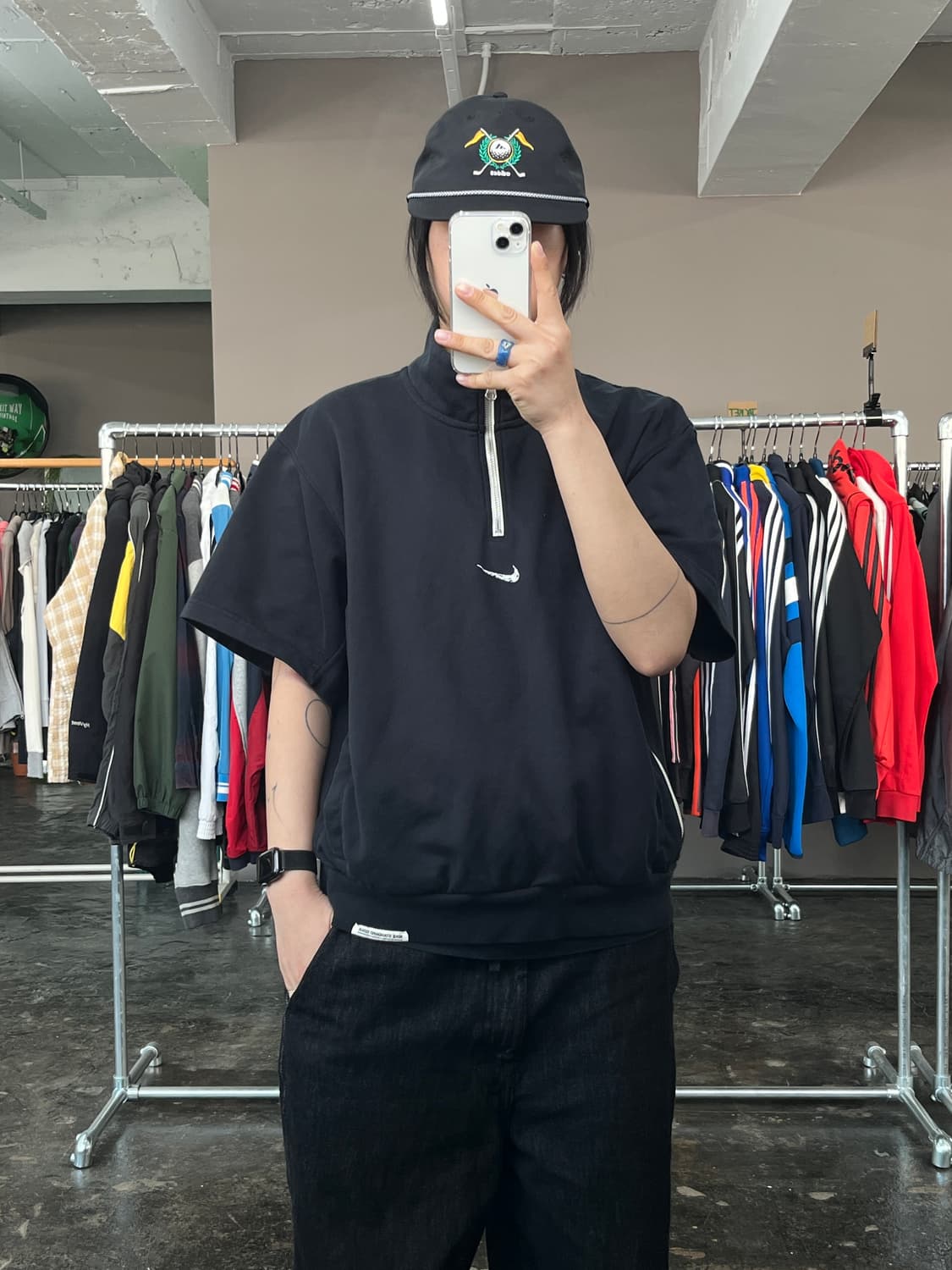 나이키 아노락 반팔 티셔츠 상품이미지1