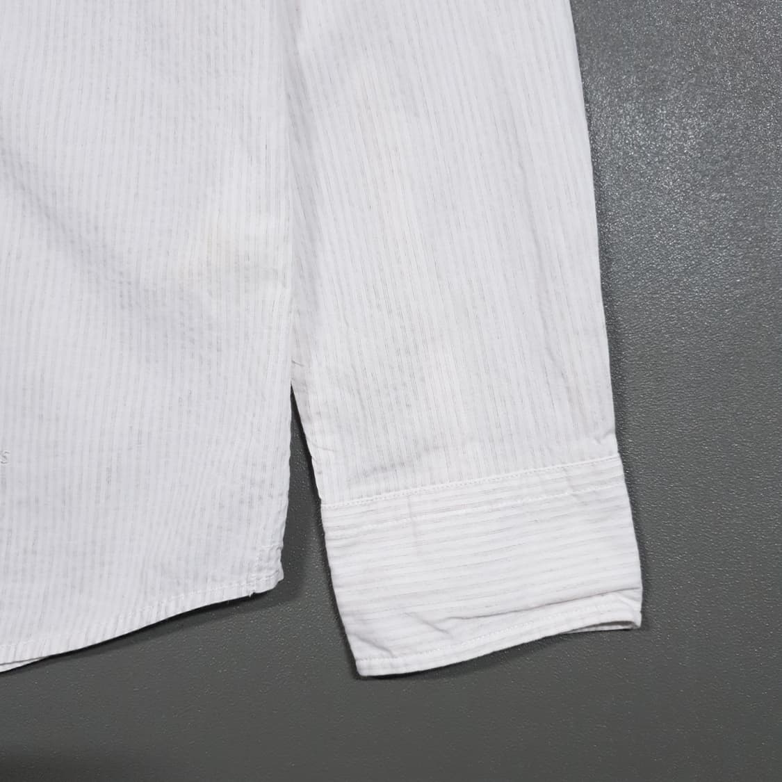 95 (M) 헨리코튼 신형 린넨 믹스 버튼다운 스트라이프 셔츠 컴포트핏 상품이미지2