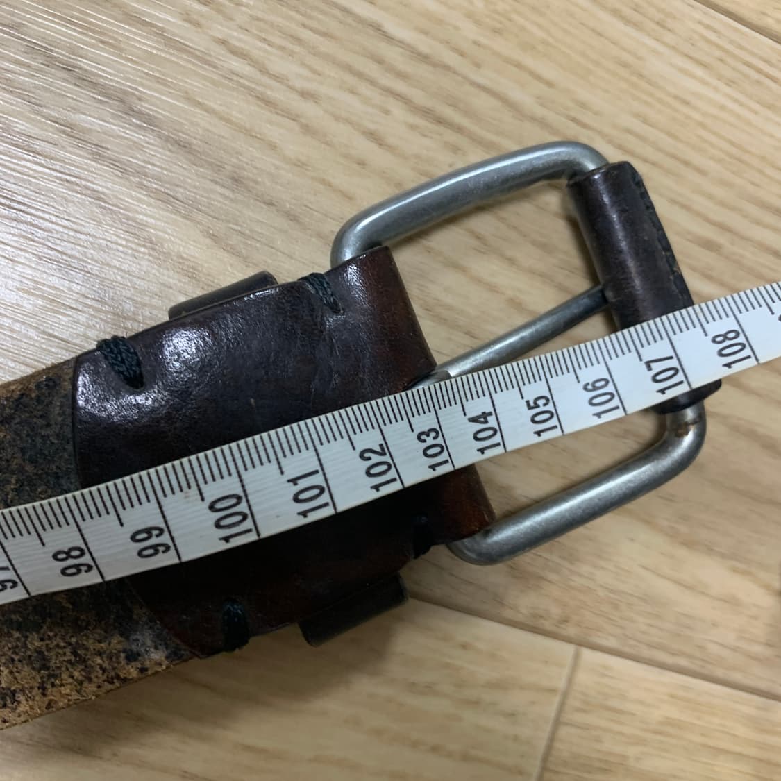 로렌 랄프로렌 크로스 스트랩 빈티지 가죽 벨트 상품이미지5