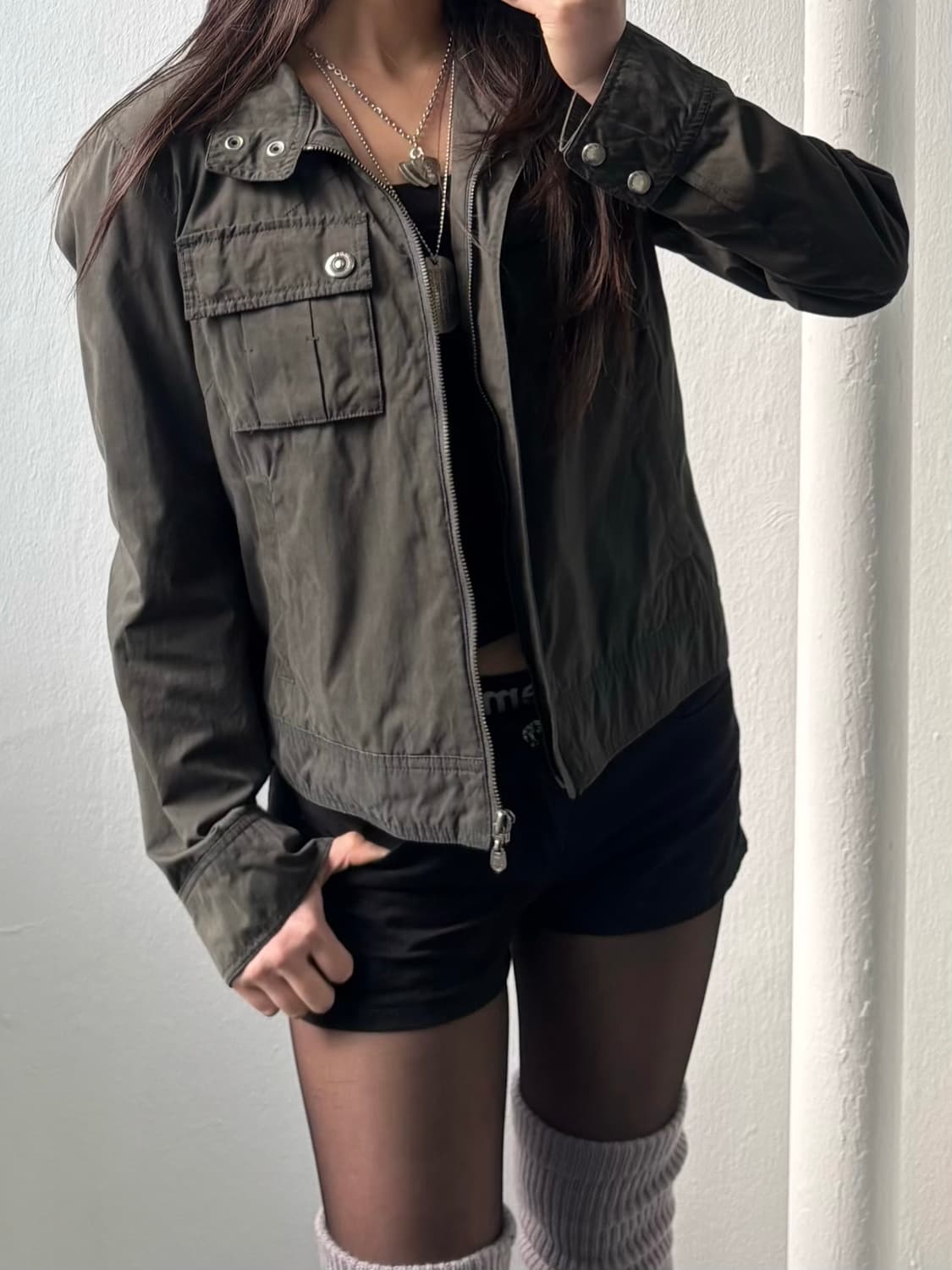 Vintage Khaki Multi Pocket Jacket 상품이미지3