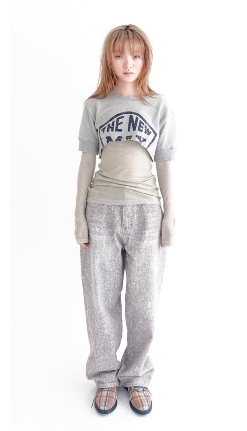 shop faerie vintage printing cutting top 상품이미지2