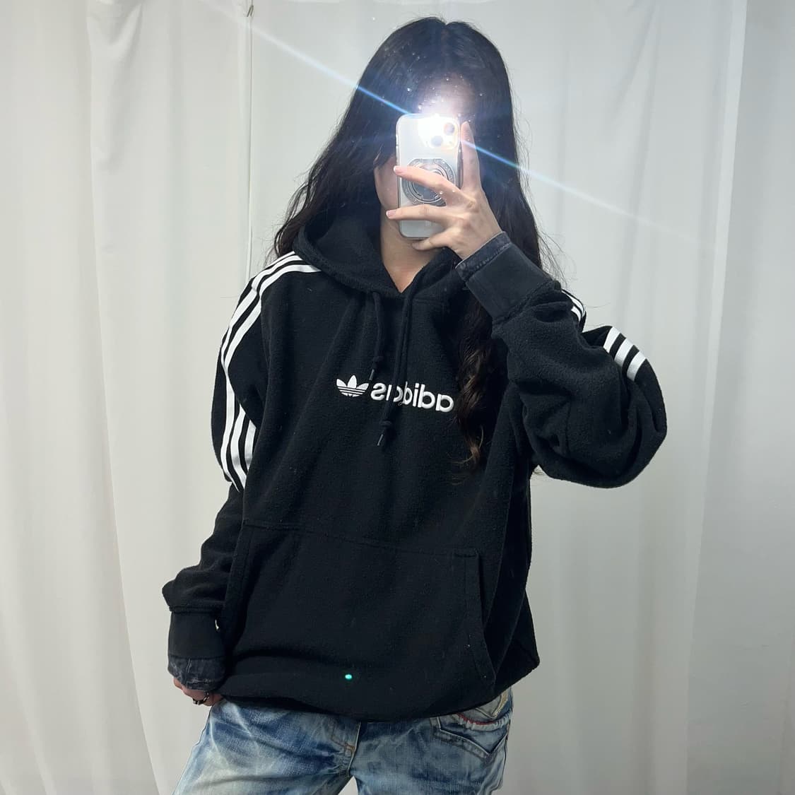 Adidas Black Boucle Hoodie  상품이미지1