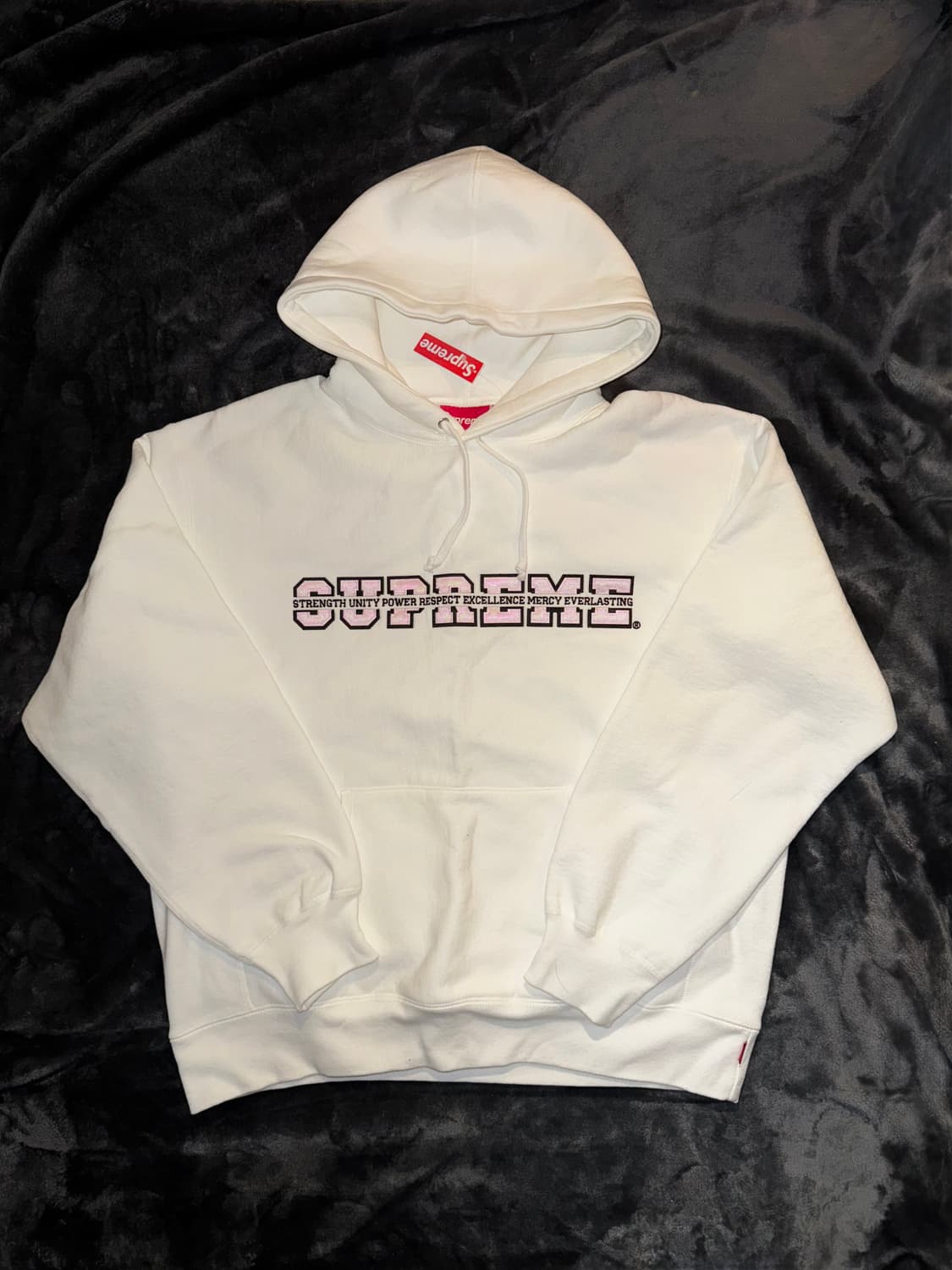 슈프림 Collegiate 후드티 L 화이트 상품이미지1