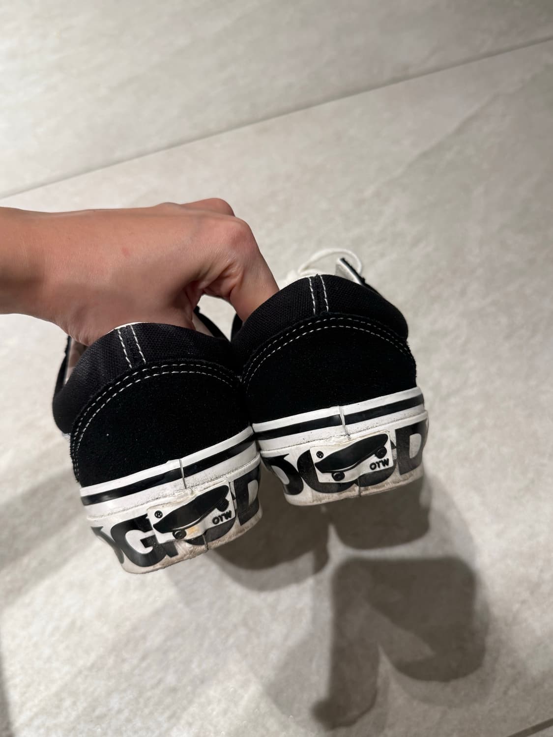 꼼데가르송 반스 올드스쿨 245 사이즈 cdg x vans otw old 상품이미지3
