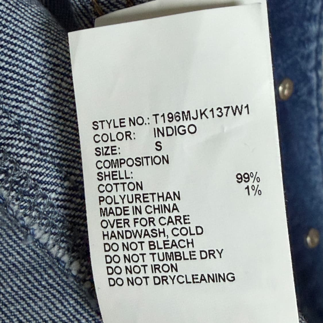Thursday Island 데님 자켓 청자켓 상품이미지5