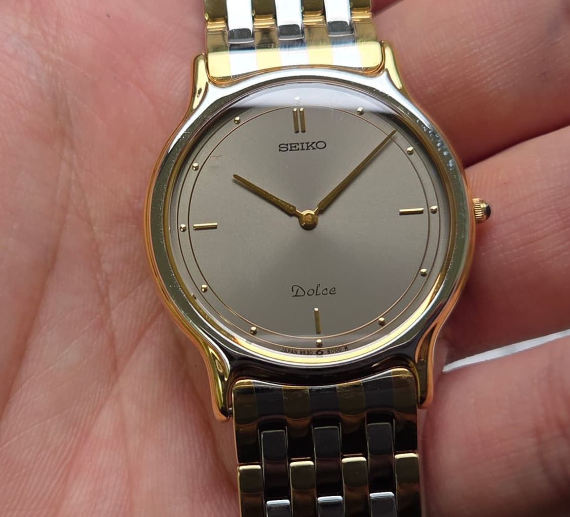 빈티지 세이코 돌체 오리지널 그레이다이얼 슬림쿼츠 브레이슬릿 ver. 상품이미지7