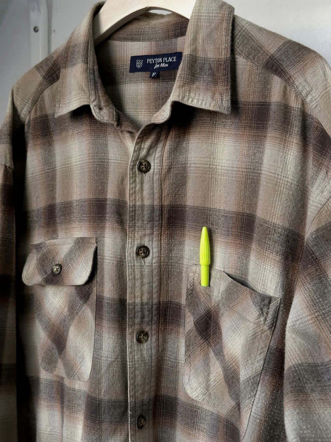 Cotton woven nel check shirt 상품이미지2