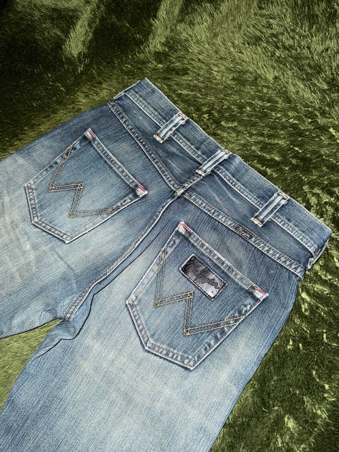 [29] wrangler 랭글러 재팬 레드 바텍 빈티지 워시드 데님 팬츠 상품이미지9