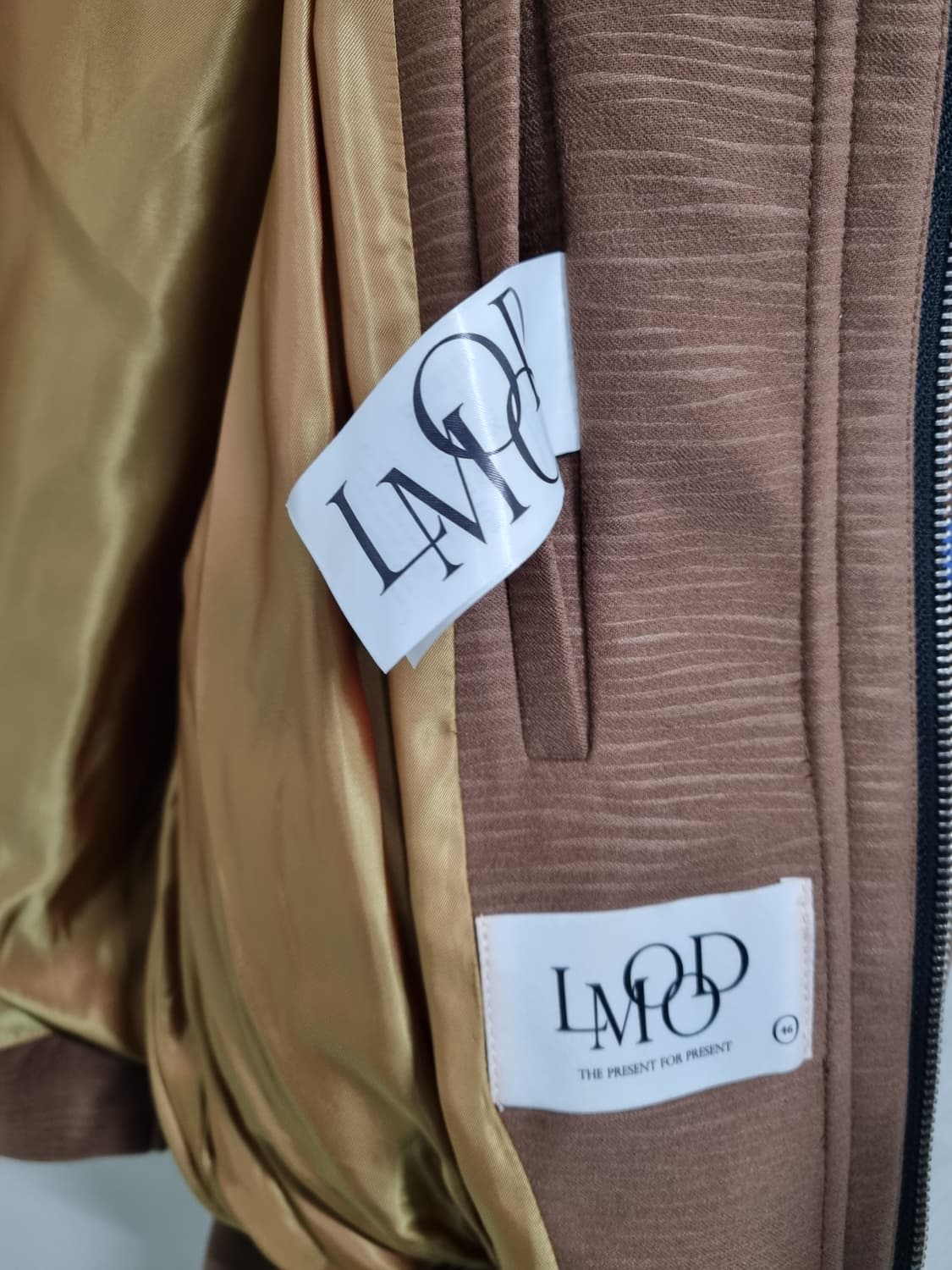 LMOOD 크로아상  블루종 점퍼 카멜 46사이즈 상품이미지6