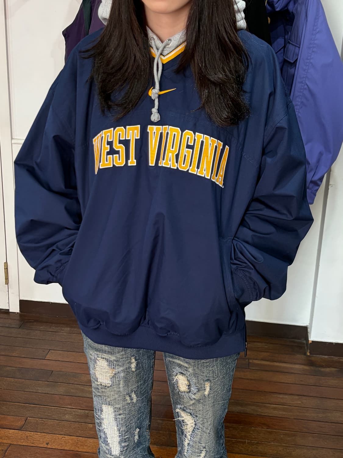 J44 나이키 팀 웨스트 버지니아 웜업 L 상품이미지1