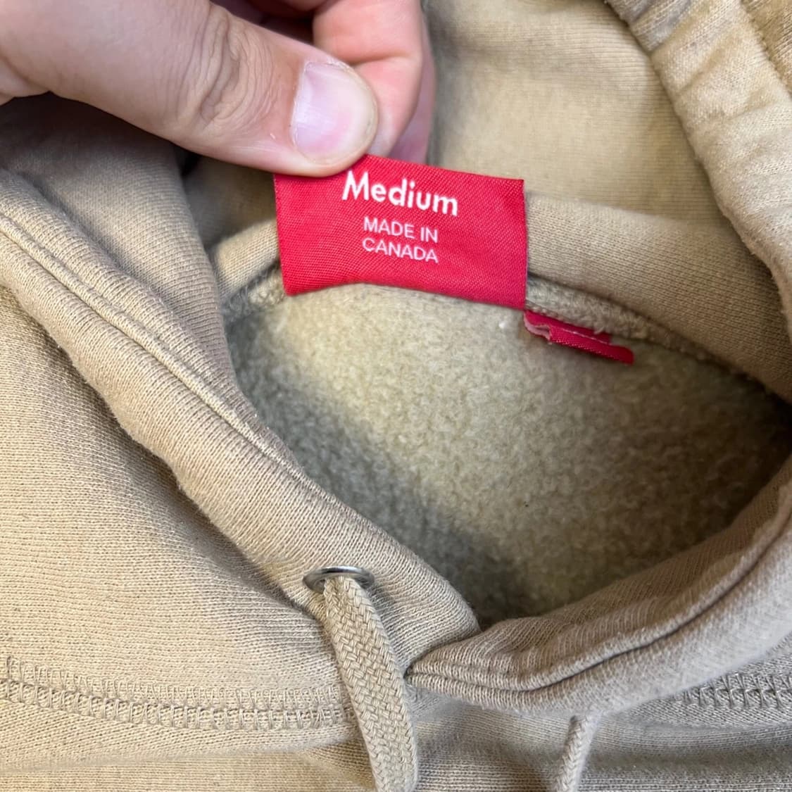 슈프림 리버스 후드 스웨트셔츠 다크 탄 상품이미지5