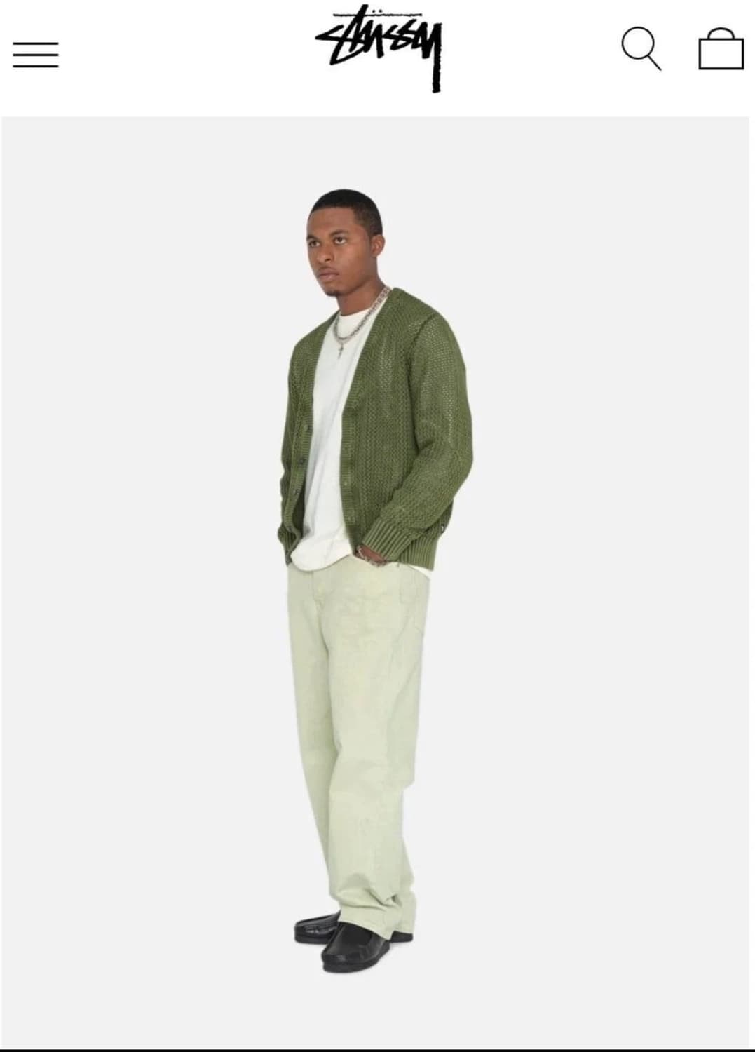 Stussy Big 'Ol Jeans In Cream 스투시 팬츠 상품이미지6