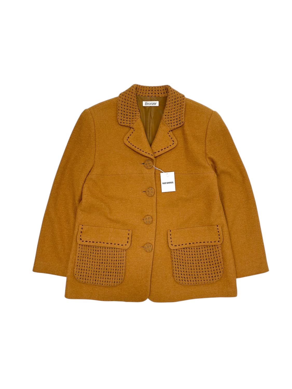 Bronzer Punching Detail Wool Jacket 상품이미지1