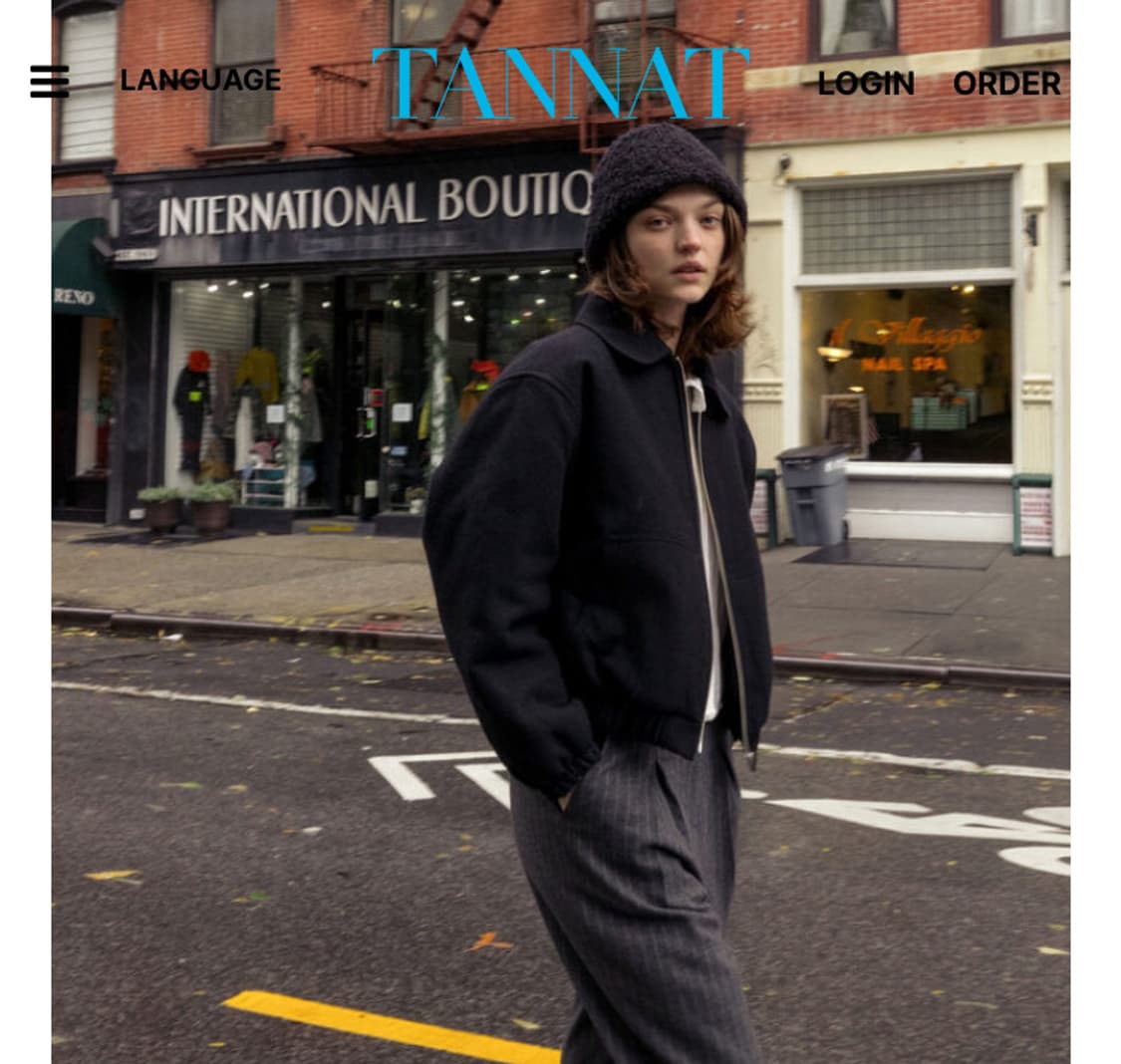 타낫 루프 울 점퍼 블랙 상품이미지2