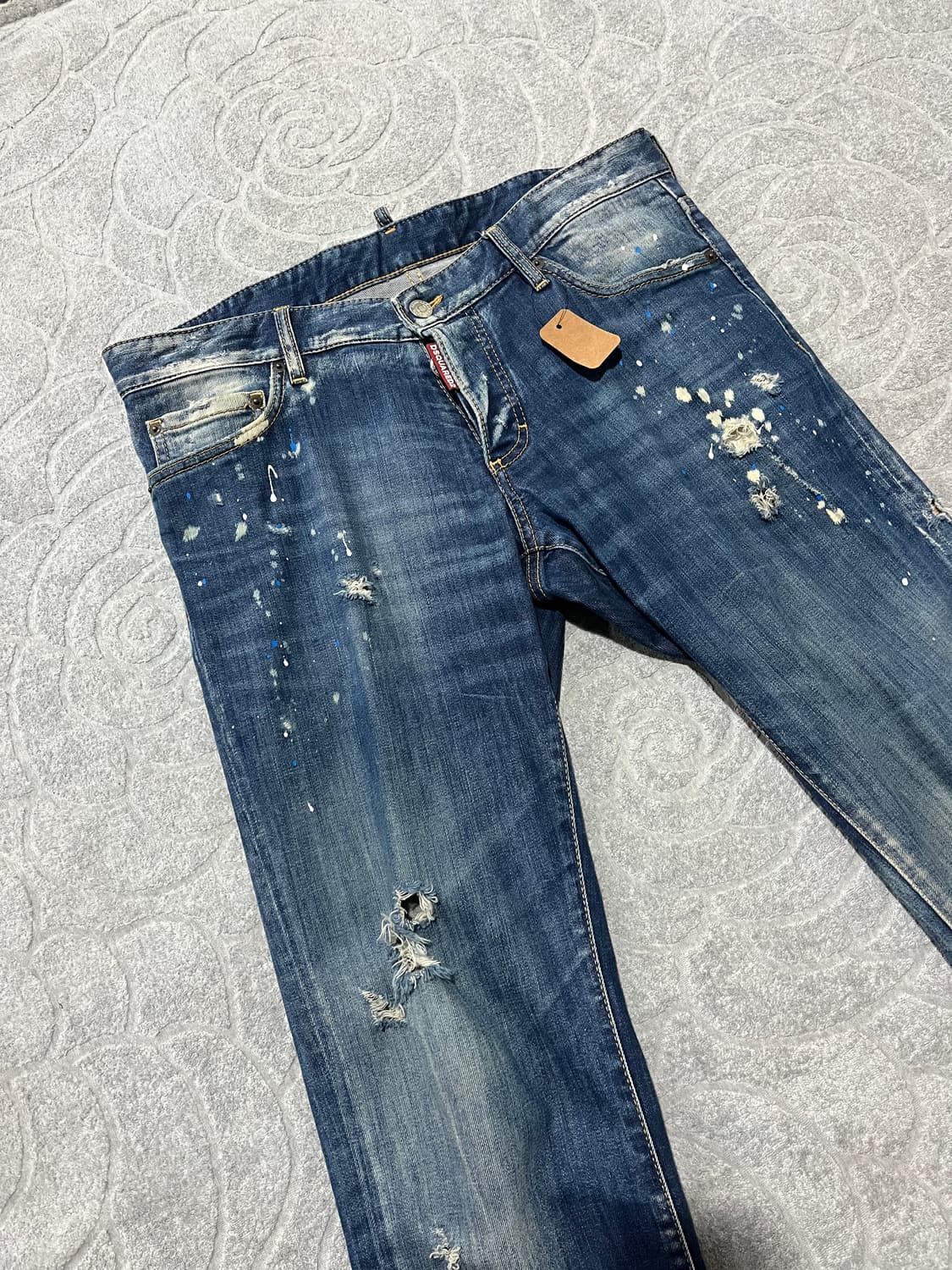 디스퀘어드2 페인트 스팟 디스트로이드 팬츠 상품이미지3