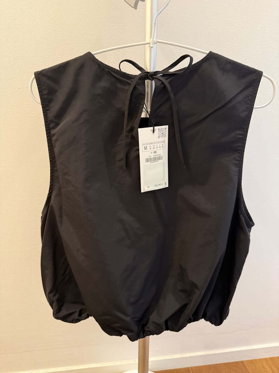 새상품)자라 블랙 민소매 블라우스 상품이미지4