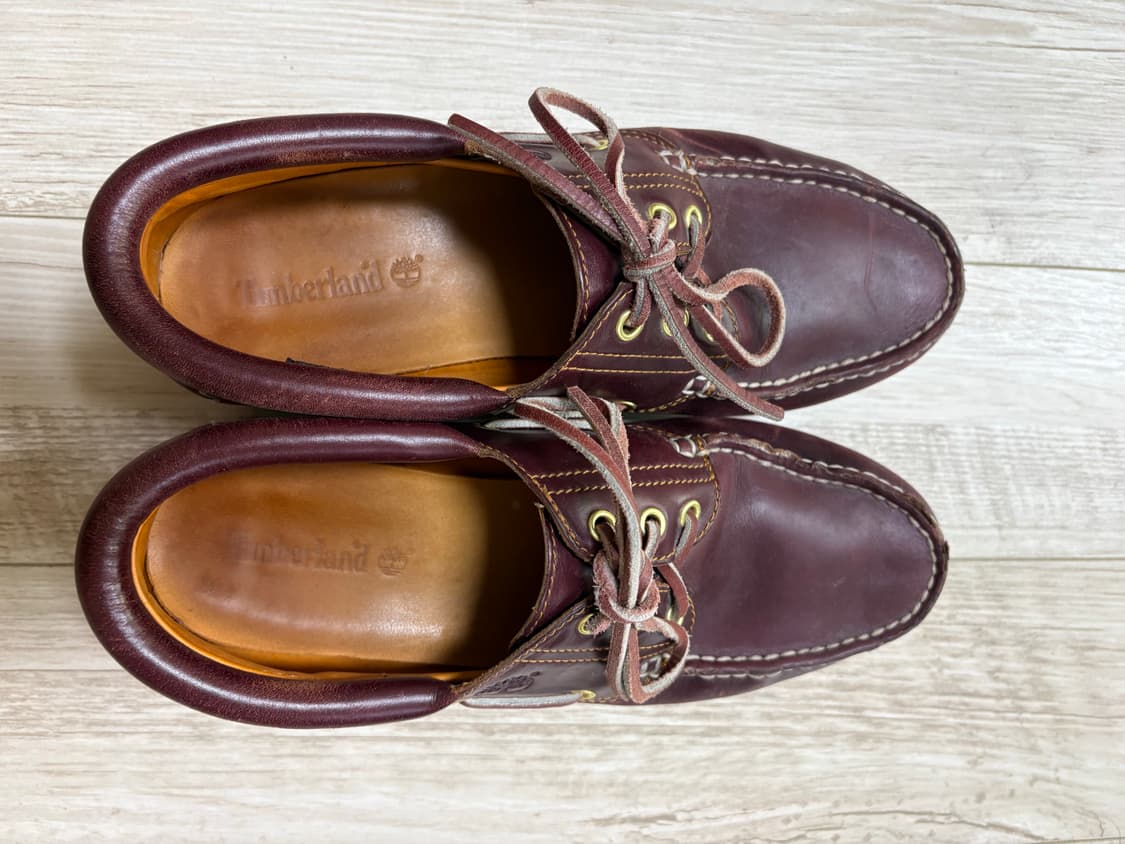 팀버랜드 3아이 보트슈즈 버건디 270 상품이미지4