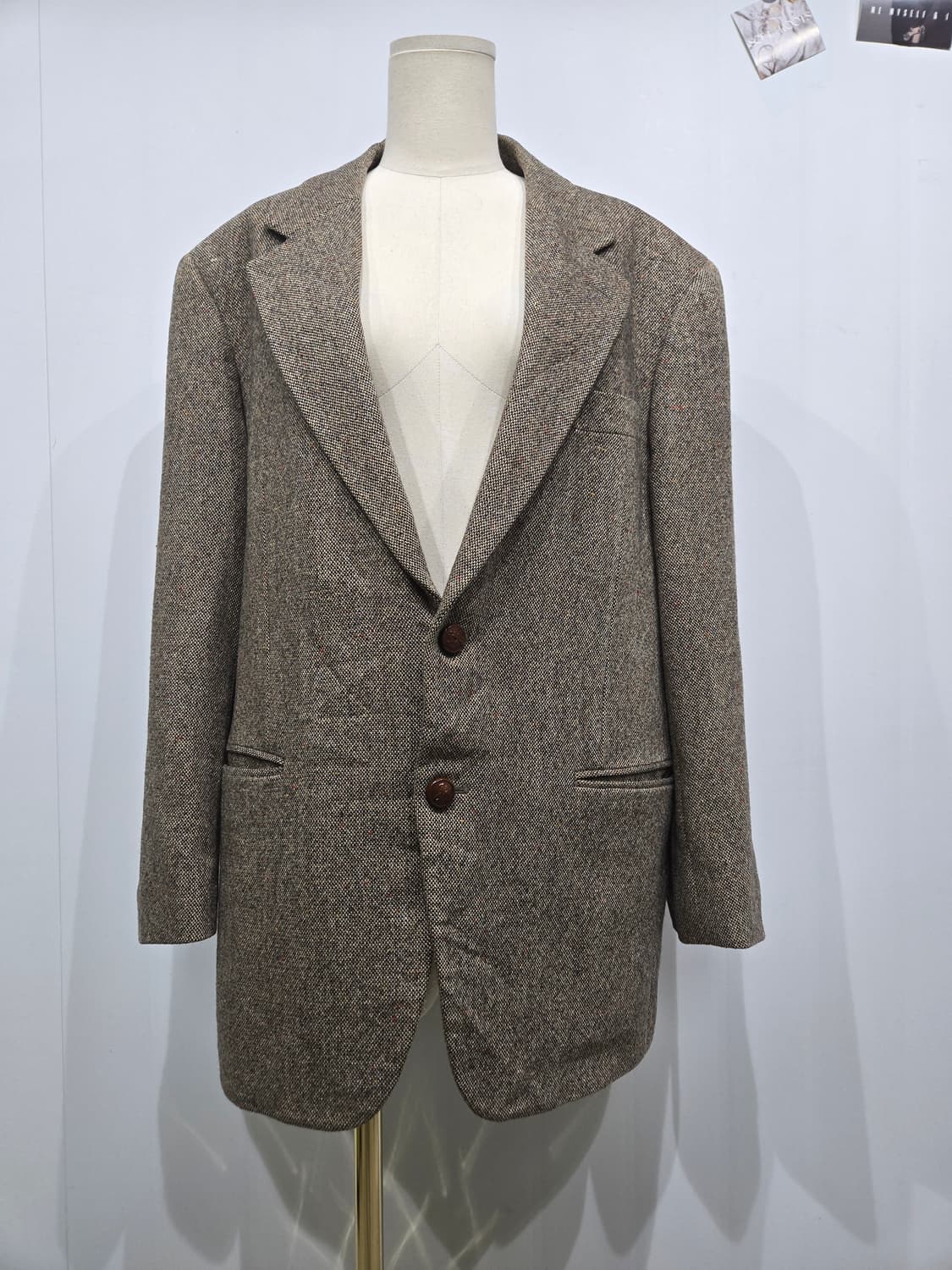 버버리 헤링본 브라운 남성 자켓 상품이미지1