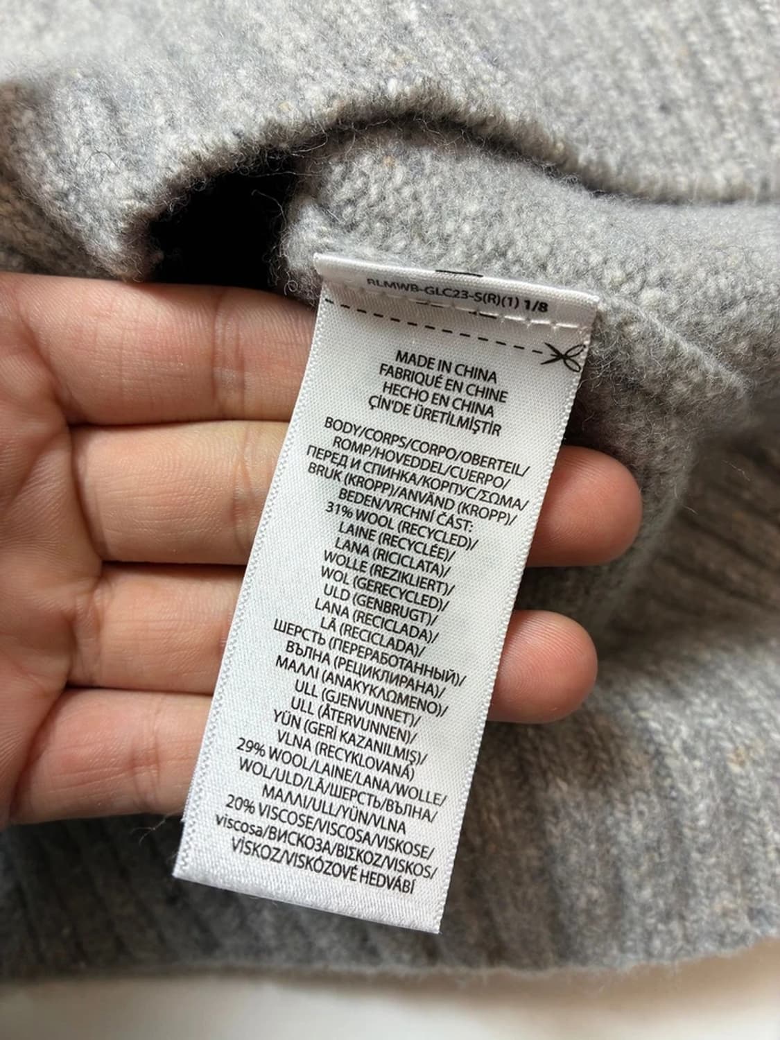 폴로 랄프로렌 큐알 신형 울 니트 PN8450 상품이미지7