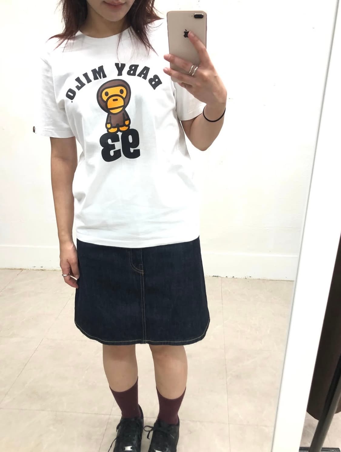 베이비 마일로 베이프 반팔 티셔츠 상품이미지2