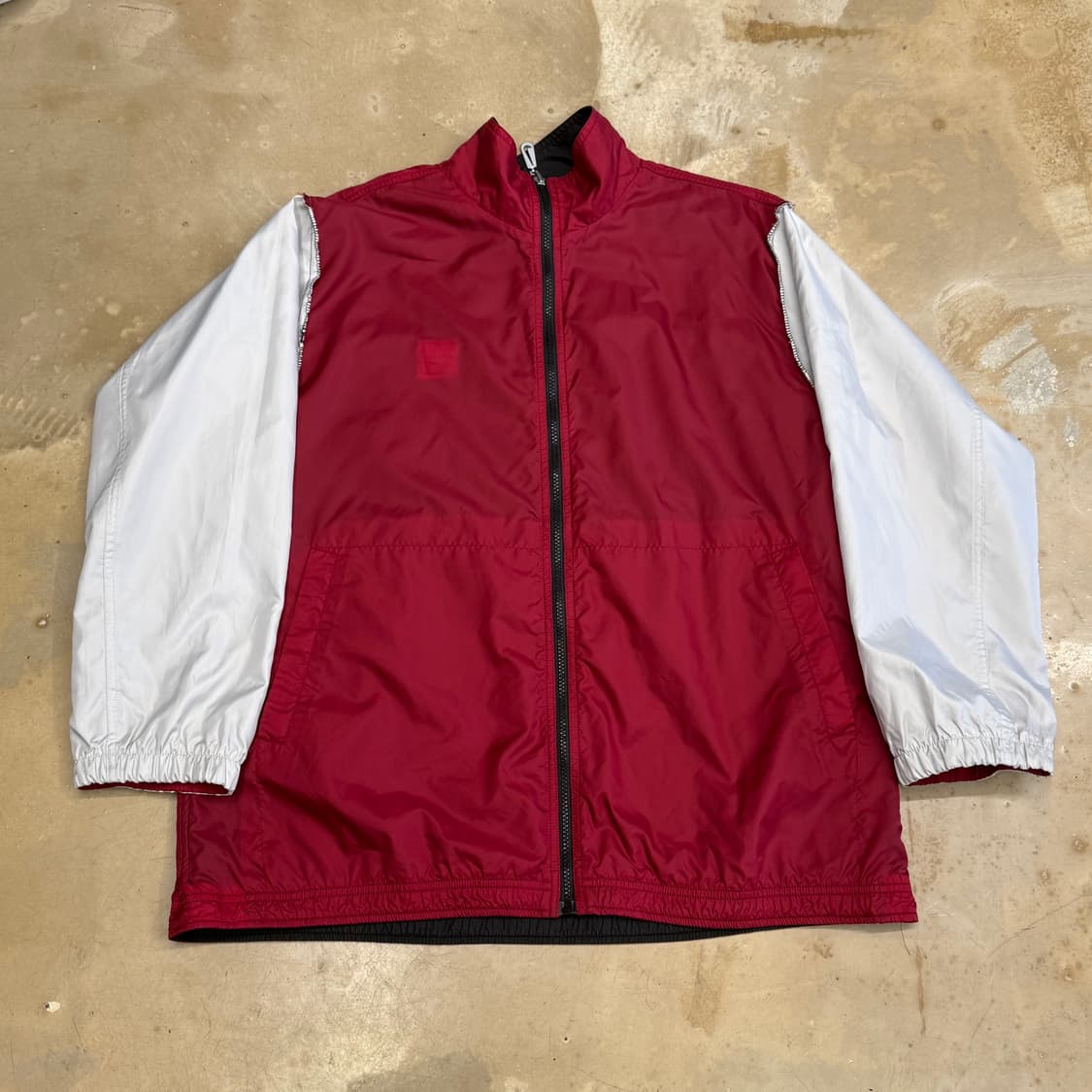 XXL 나이키 00s 올드스쿨 리버시블 와인 배색 바람막이 상품이미지4
