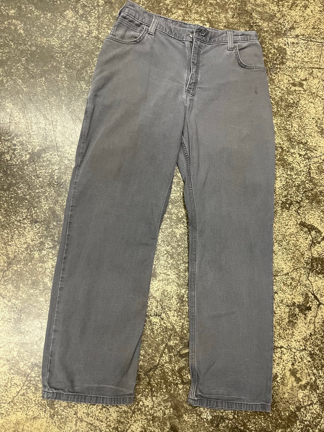 10s 칼하트 싱글니 카펜터 팬츠 그레이 상품이미지4