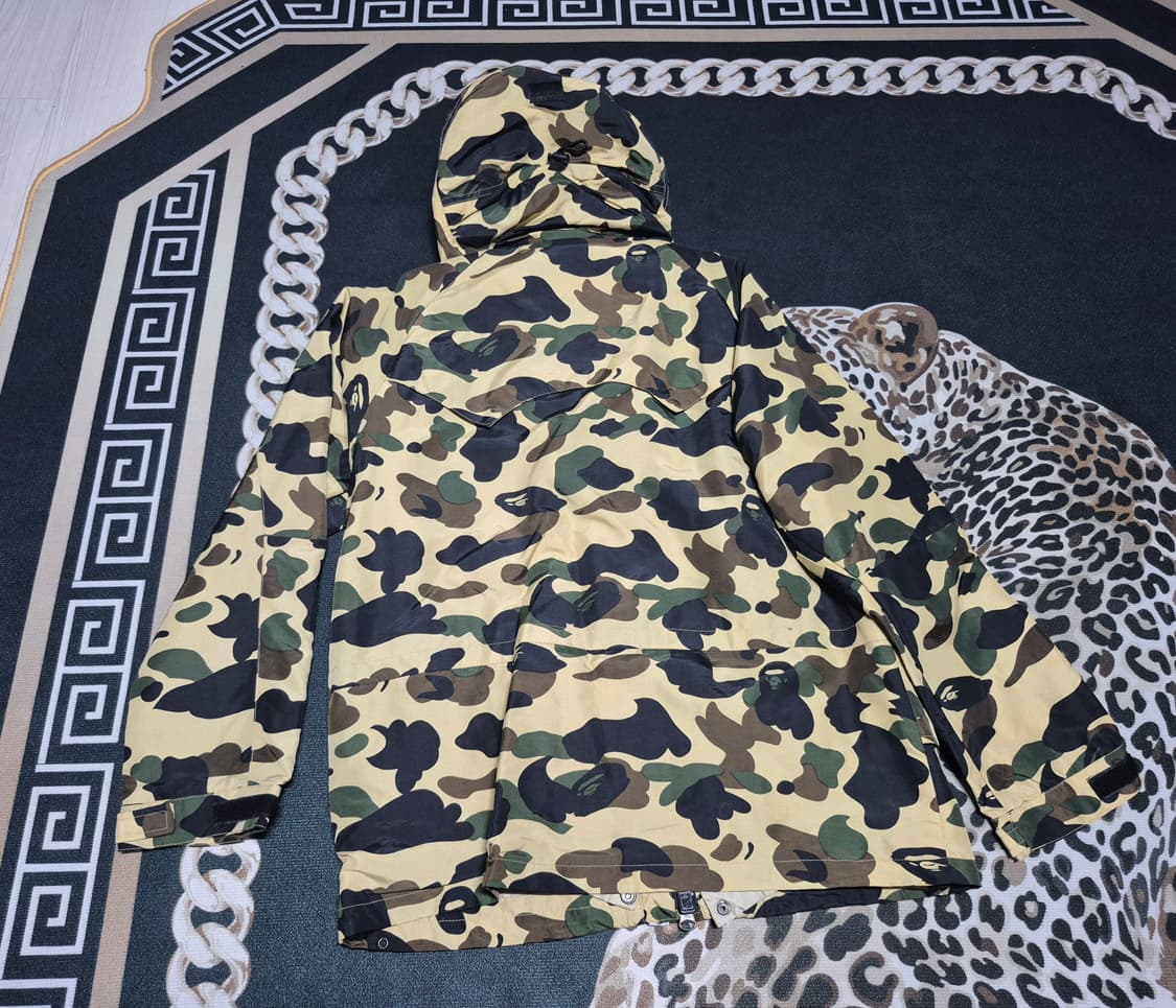 90's 베이프 BAPE OG 황계 카모 스노우 파카 L 정품 상품이미지5