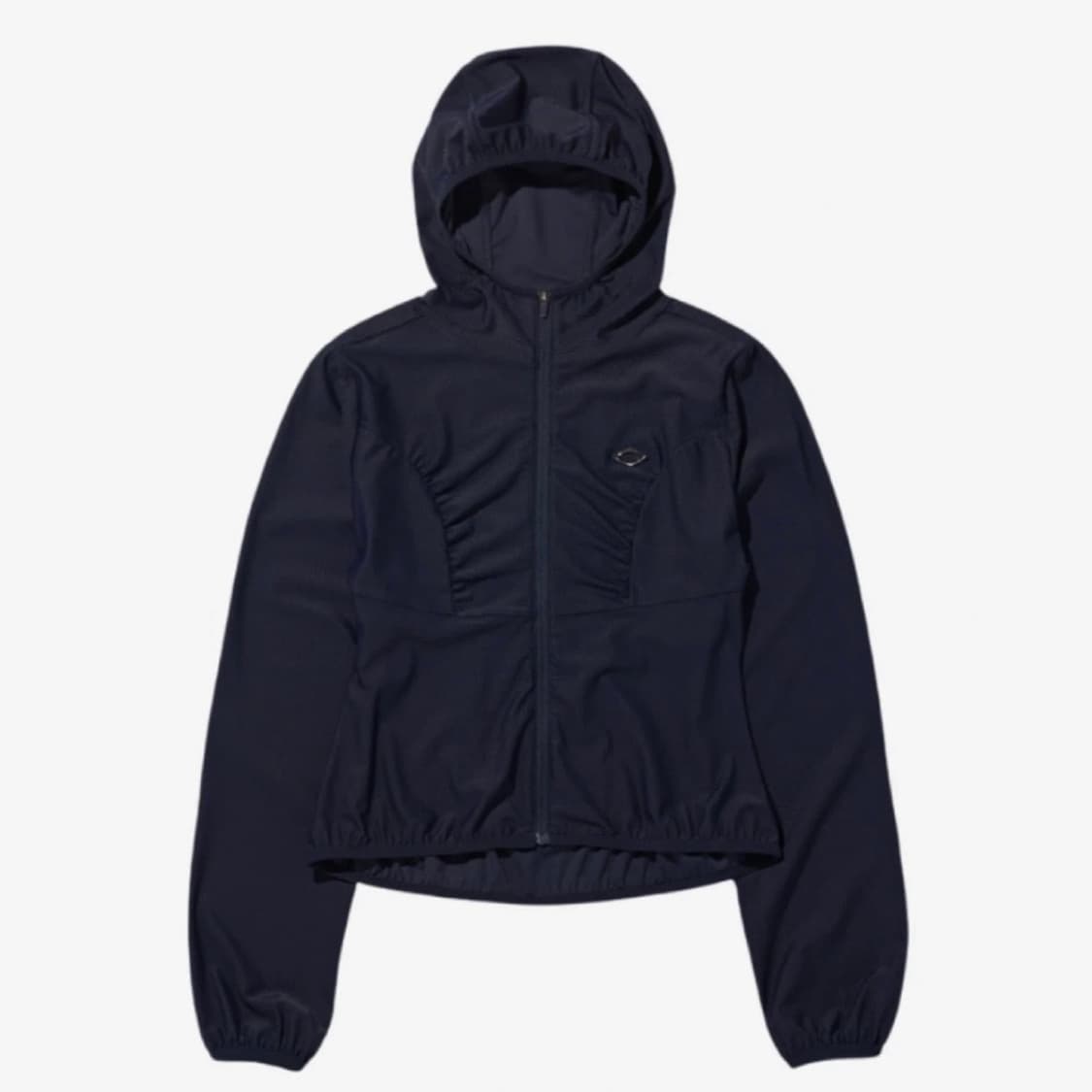 Mischief Hooded Waffle Zip Up Navy 상품이미지1