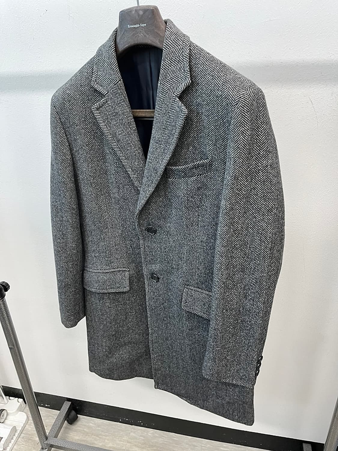 95) 헨리코튼 헤링본 울코트  상품이미지1