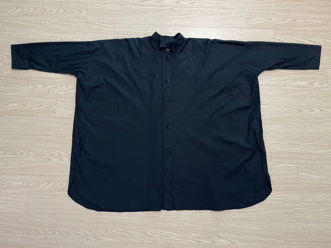 질샌더 x 유니클로 달먼 슬리브 셔츠 드레스 상품이미지1