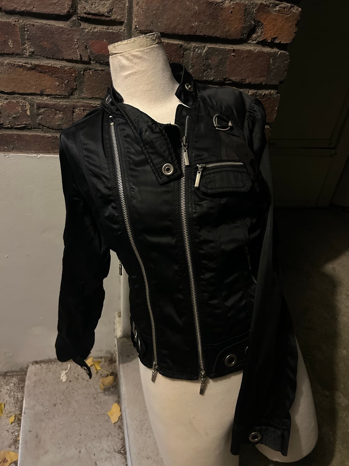 2000s GGPX 락시크 블랙 멀티지퍼 자켓 상품이미지4