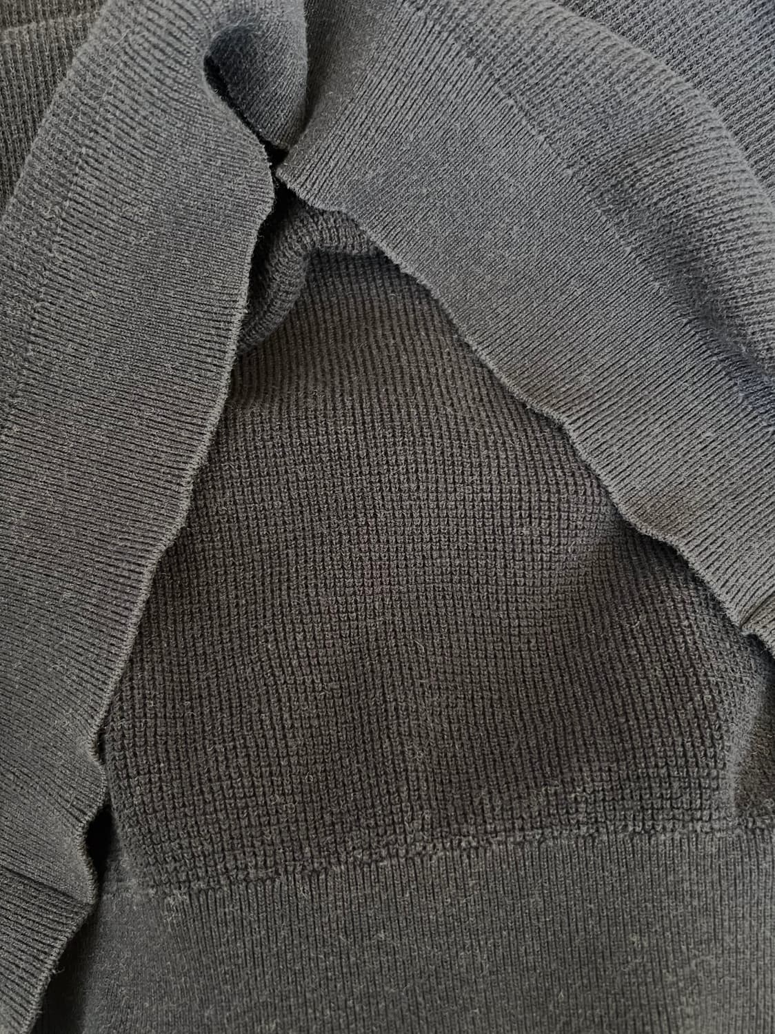 마시모뚜띠 남성 네이비 와플티셔츠 카라반팔티셔츠 상품이미지6