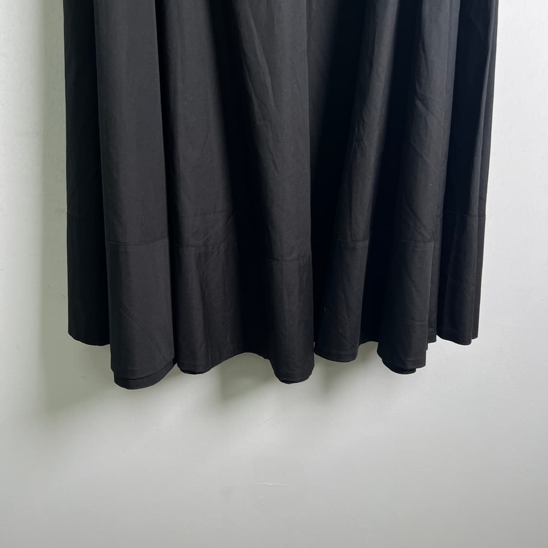 Agnes B 아네스 베 블랙 롱 플레어 스커트 36 상품이미지4