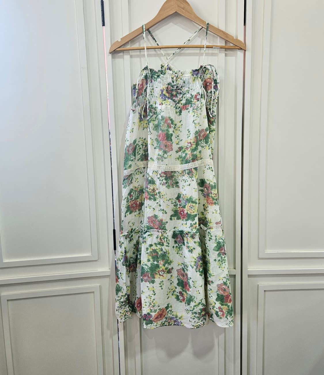 플라워 패턴 롱 원피스 상품이미지1