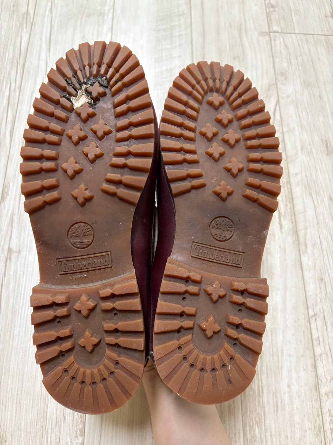 팀버랜드 3아이 보트슈즈 버건디 270 상품이미지6