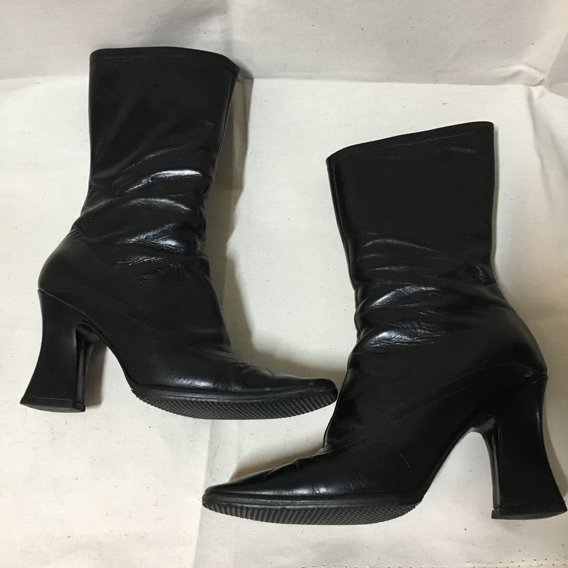 Prada black leather boots  상품이미지3