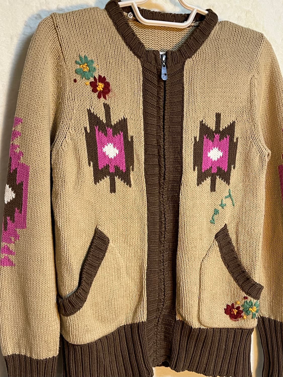 빈티지 하구미 니트 가디건 집업 아우터 상품이미지3