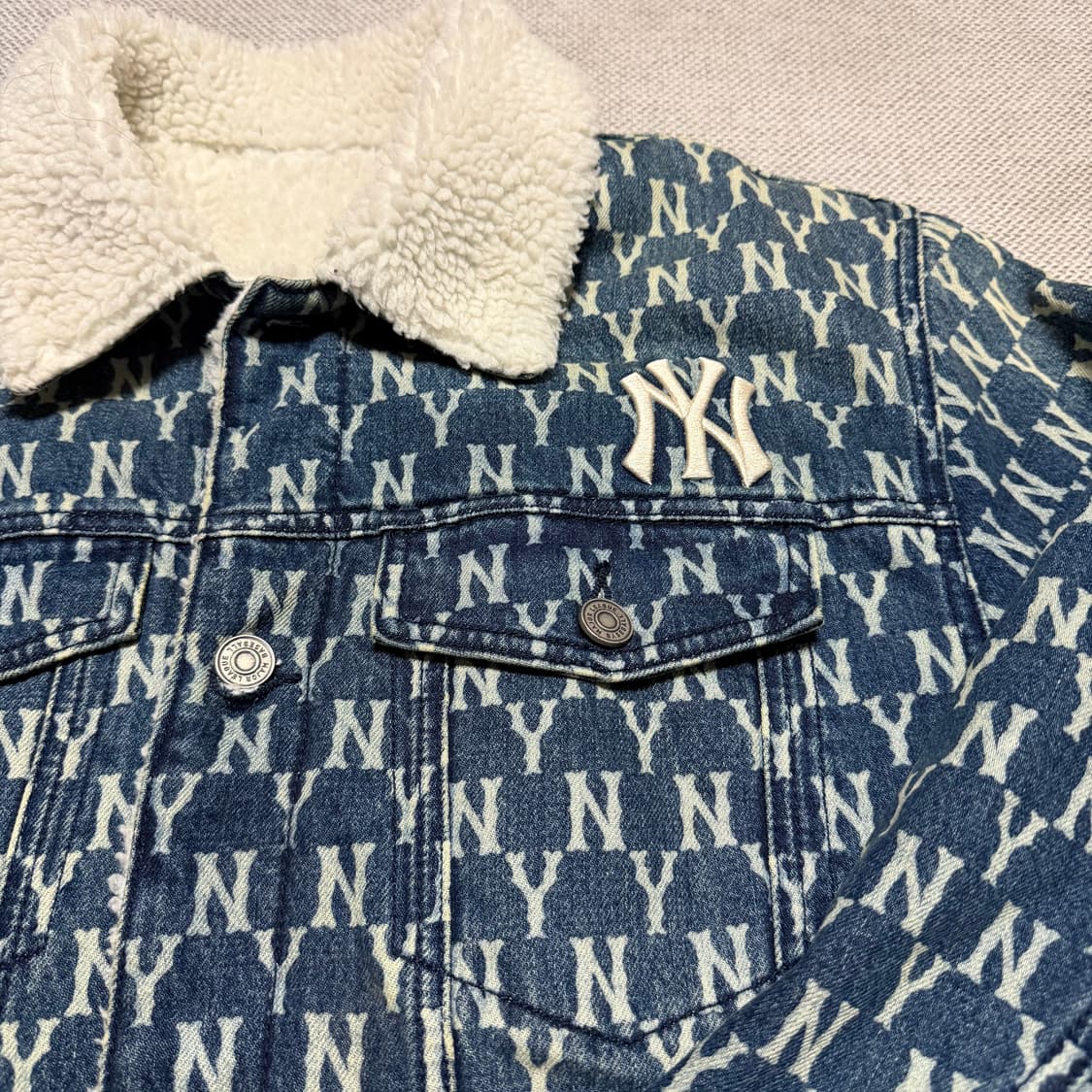 MLB 뉴욕 양키스 데님 양털자켓 상품이미지2