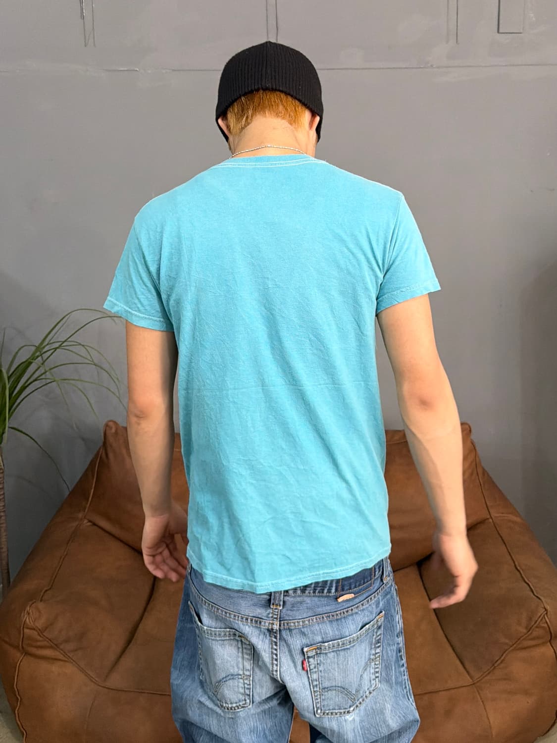 00’s 빈티지 플레이보이 블루 로고 프린팅 반팔티 상품이미지6