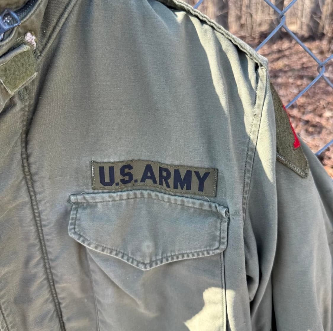 60s M65 2세대 오리지날 1보병사단 필드 자켓 L 상품이미지2