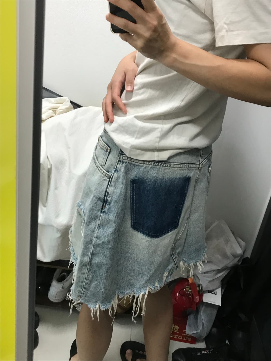 빈티지 데미지 데님 미니SK 상품이미지8
