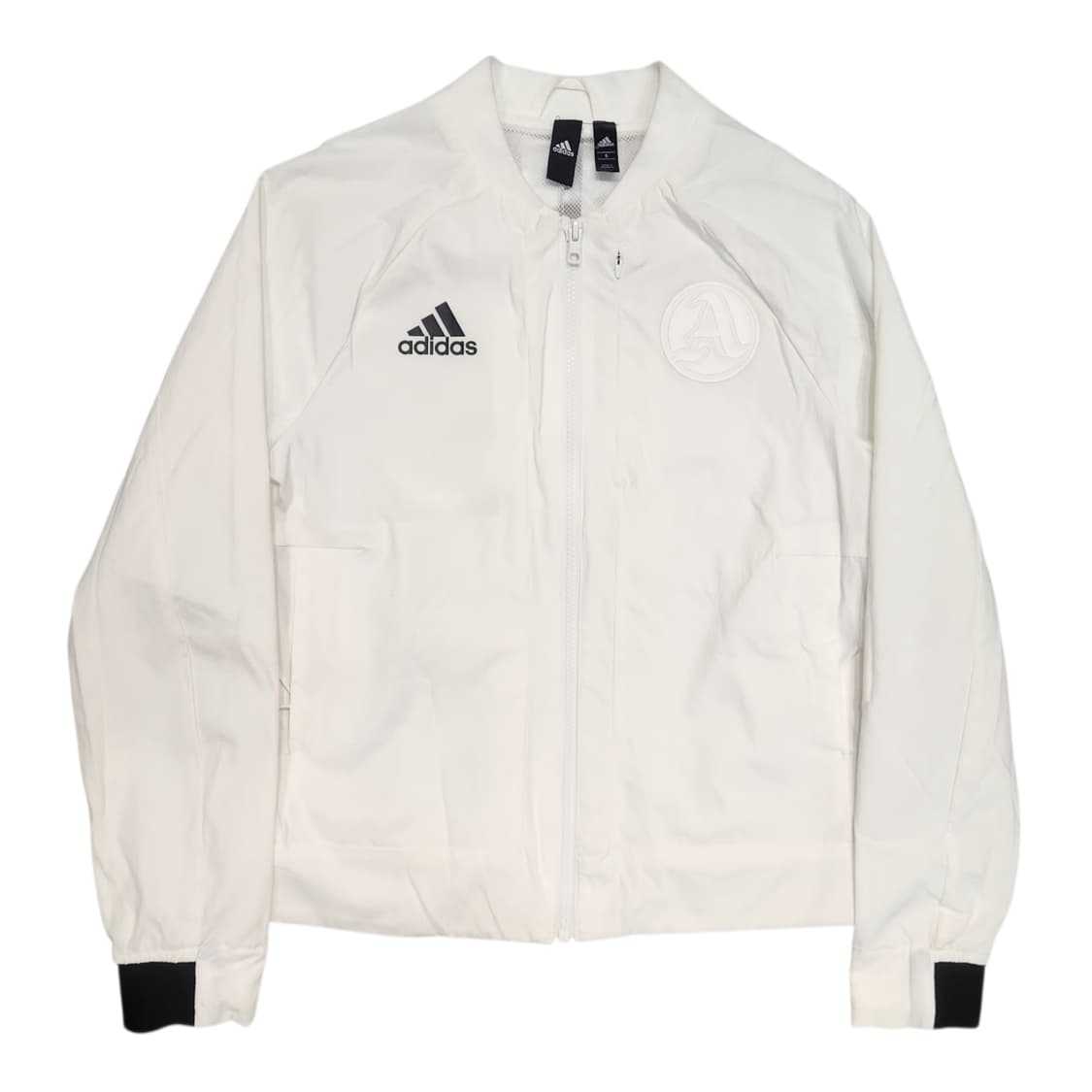 아디다스 화이트 트레이닝 집업 자켓 상품이미지1