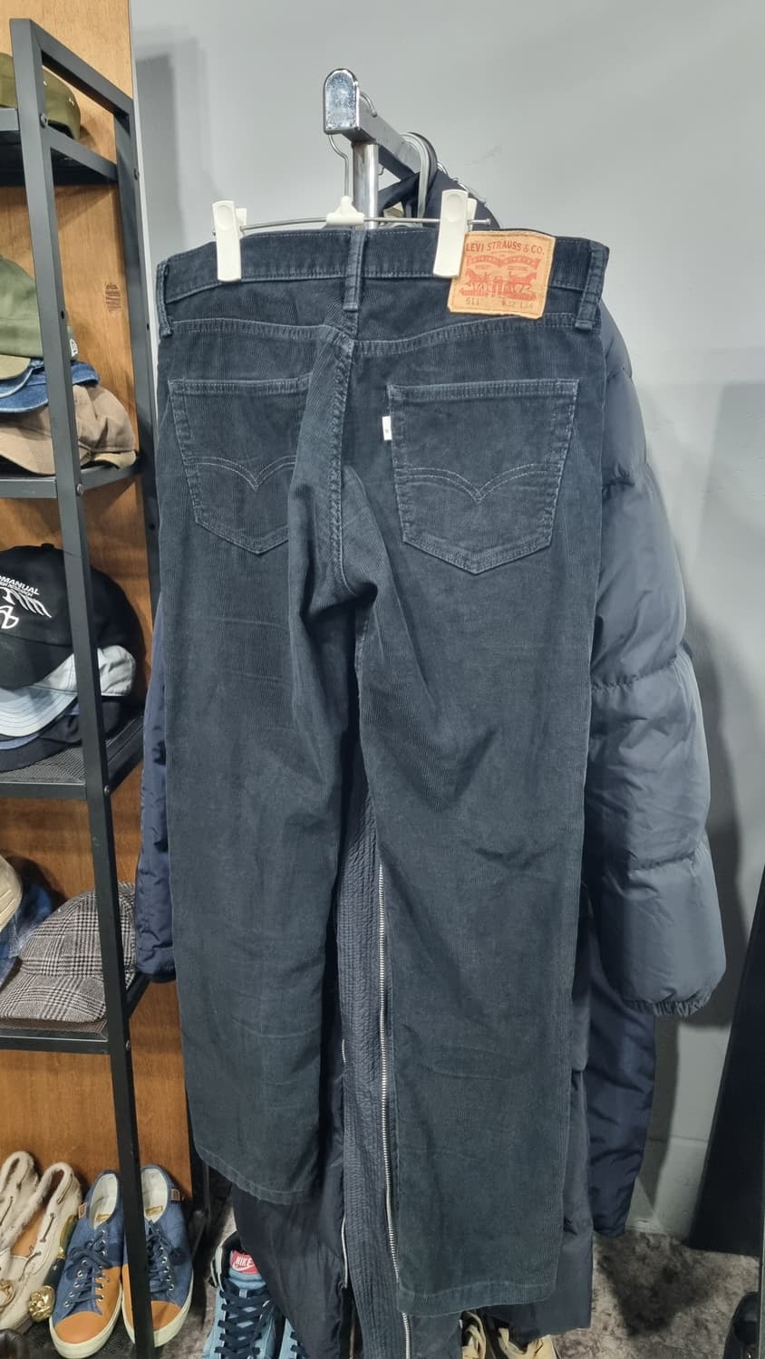 리바이스 슬림핏 골덴바지 허리단면42(32~33) 기장100 상품이미지2